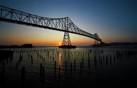 Astoria Megler Bridge at Sunset August 03, 2019 Photograph by David Griffith - Fine Art America