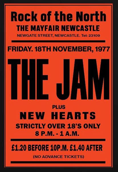 The Jam and The Who vintage gig posters by Bad Moon Prints - Modculture