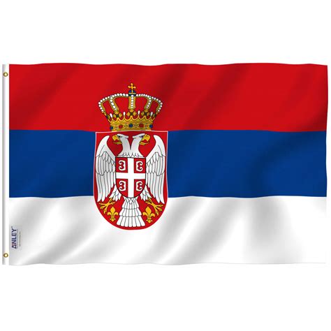 Fly Breeze Serbia Flag 3x5 Foot - Anley Flags