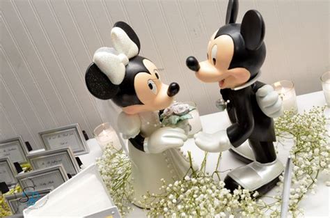 Mickey and Minnie cake topper. Disney Wedding at Home: Jenifer + Dave ...