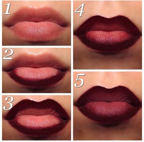 Red Ombre Lips A woman can become very creative when she wants to win a man’s attention. She ...