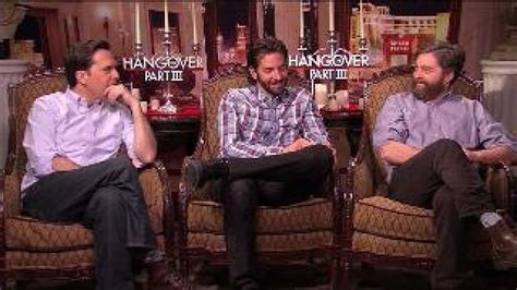 Gino Salomone talks with cast of Hangover III