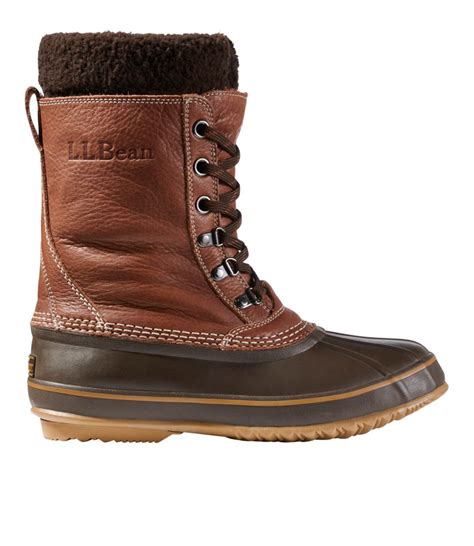 Men's L.L.Bean Snow Boots with Tumbled Leather