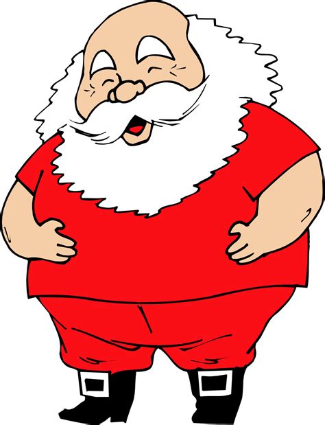 silly santa funny clipart - Clipground