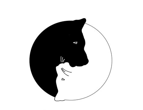 Cat and Dog Yin and Yang by BlackShuck616 on DeviantArt