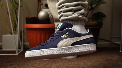 HOW TO STYLE PUMA SUEDE CLASSIC XXI - NAVY BLUE (On-Feet) - YouTube