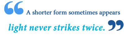 What Does Lightning Never Strikes The Same Place Twice Mean? - Writing ...