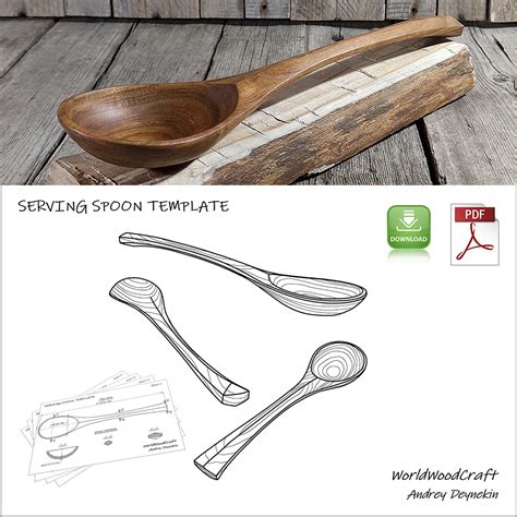 Beginner Free Pattern Printable Spoon Carving Templates - Printable ...