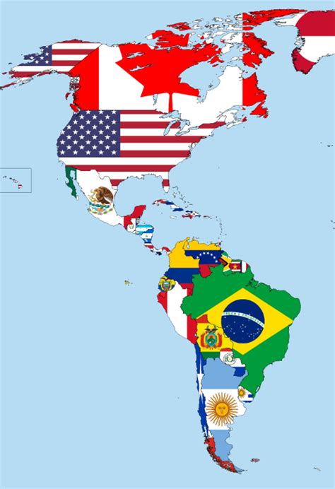 Flag map of the Americas (WIP) : Maps