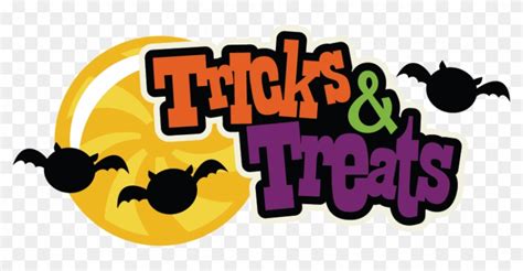 Tricks Or Treats Trick Or Treat Word Clipart Free Clip - Halloween ...