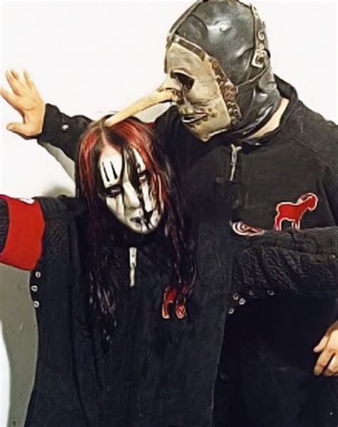 Joey Jordison and Chris Fehn from Slipknot 2001