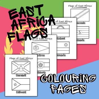 African Flag Colouring Pages Bundle! - All African Countries! | TPT