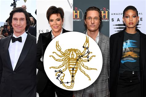 Scorpio celebrities: 20 famous people born under the water sign