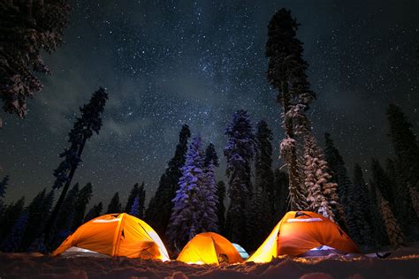 3411x2274 astrophotography, adventure, tent, night, forest, camp, snow, star, explore, campsite ...