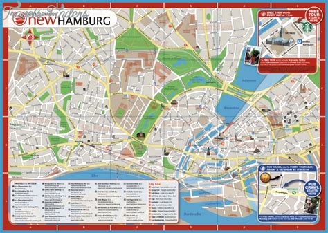 Hamburg Map Tourist Attractions - TravelsFinders.Com