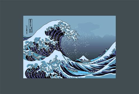 Great Wave - Hokusai #1 Digital Art by Lisa Wing - Fine Art America