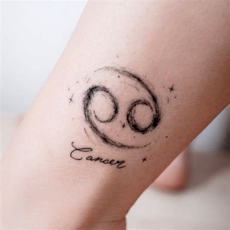 CANCER ZODIAC TATTOO | LAZY DUO Realistic Temporary Tattoo HK巨蟹座刺青紋身貼紙