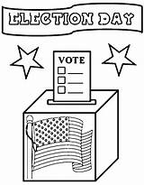 Vote Box Election Day Coloring Pages  Cool sketch template
