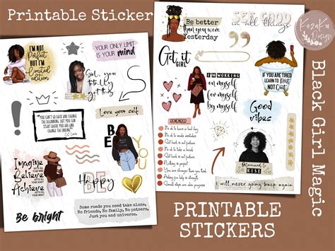 PRINTABLE Positive Quote Stickers Motivational Stickers - Etsy