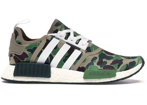 adidas NMD R1 Bape Olive Camo Men's - BA7326 - US