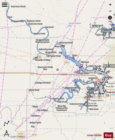 Keystone Lake Fishing Map | Nautical Charts App