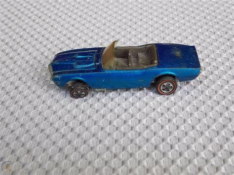 VINTAGE 1968 MATTEL HOT WHEELS REDLINE CUSTOM FIREBIRD BLUE NICE ...