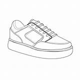 Premium Vector  Shoe Coloring Page For All Ages sketch template