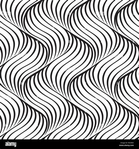 Wavy line seamless pattern. Geometric fabric print texture. Abstract tiling background. Wave ...