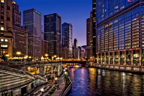 Chicago usa city night wallpaper | 3600x2400 | 281601 | WallpaperUP