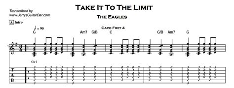 The Eagles – Take It To The Limit | Guitar Lesson, Tab & Chords | JGB