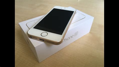 iPhone SE Gold Unboxing! - YouTube