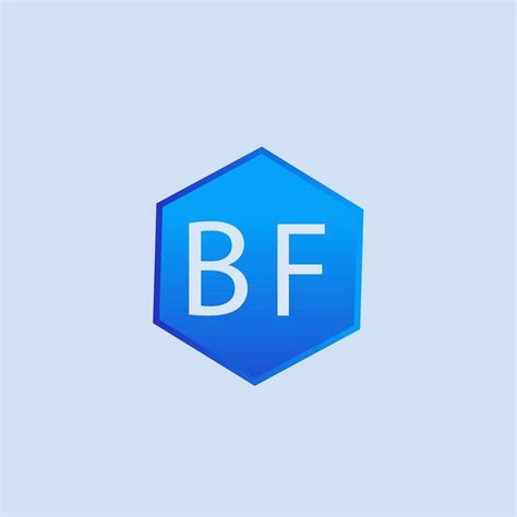 BF blue logo design for company 11579562 Vector Art at Vecteezy