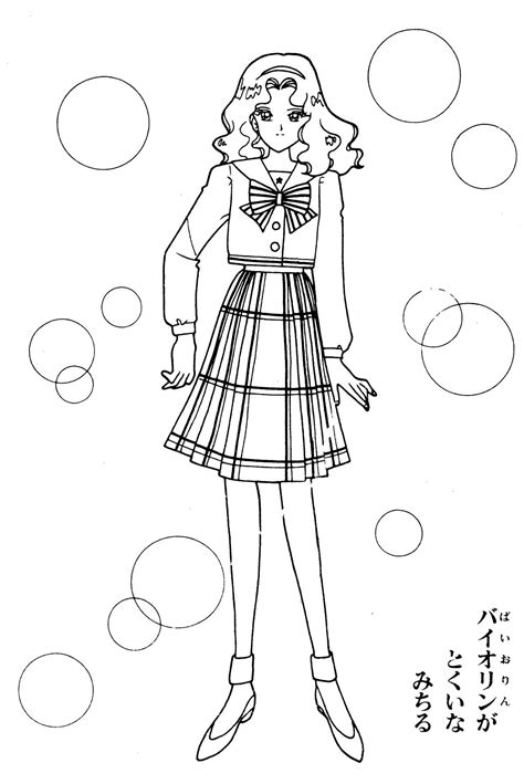 Sailor Moon Coloring Pages, Coloring Pages For Girls, Sailor Neptune, Sailor Saturn, Color By ...