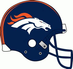 Denver Broncos Helmet Logo (1997- present) Navy helmet, white bronco ...