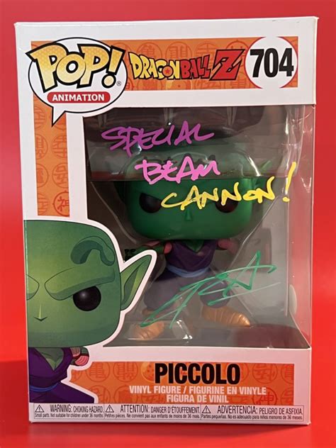 Funko POP! Animation Dragon Ball Z Piccolo without Arm Signed by Christopher Sabat with ...