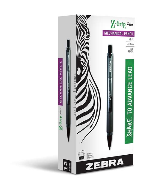 Zebra Pen Z-Grip Plus Mechanical Pencil 0.7mm ZEB55410 - Walmart.com - Walmart.com