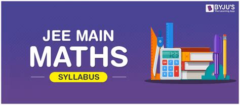 JEE Main Maths Syllabus 2024 - Download Latest Syllabus PDF