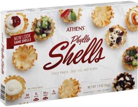 Athens Baked Phyllo Shells - 15 ea, Nutrition Information | Innit