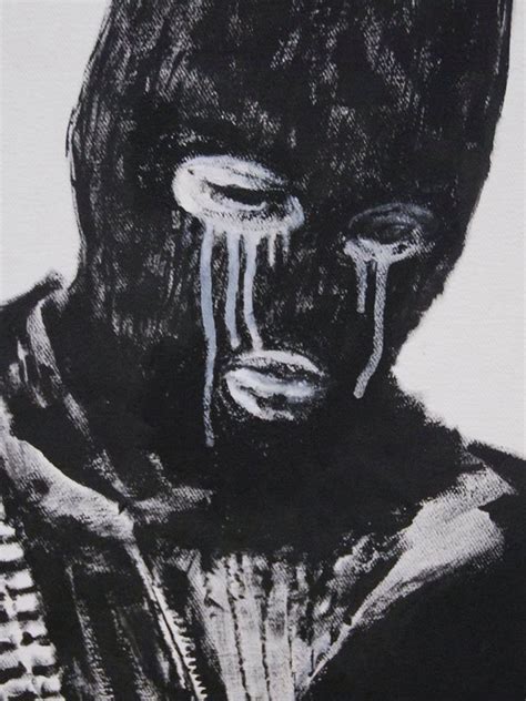 Banksy - Crying Terrorist Ski Mask | where to begin | Pinterest | Banksy, Masking and Street art