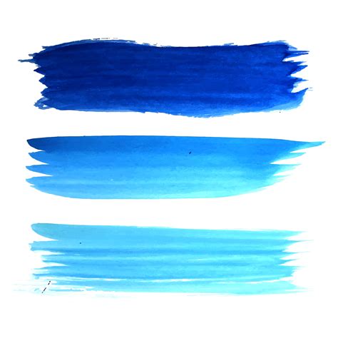 Abstract blue hand draw watercolor stroke design 238670 Vector Art at ...