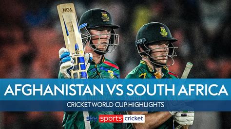 Highlights: South Africa dismiss spirited Afghanistan by five wickets | Video | Watch TV Show ...