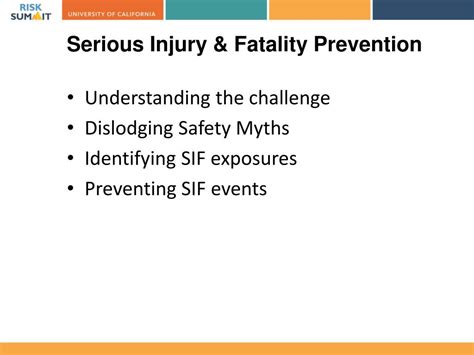 PPT - Strategies to Prevent Serious Injuries & Fatalities PowerPoint Presentation - ID:2990514