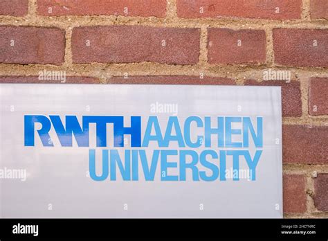 Logo of the RWTH Aachen University. With more than 44,000 students, is ...