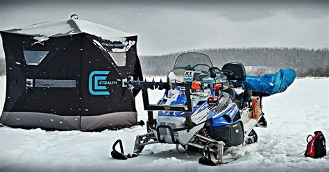 Snowmobile Accessories For Ice Fishing - Fishing Equipment