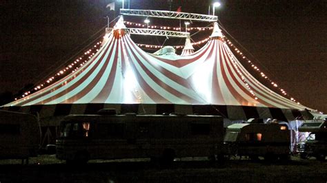 Circus Tent At Night With Performers Rvs Stock Video 22843245 | HD Stock Footage