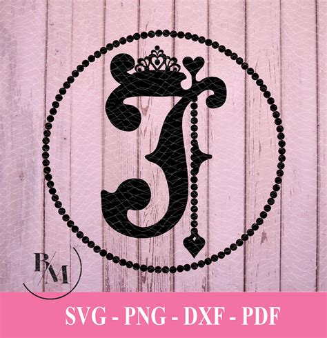 J-Monogram Letter svg png pdf dxf Downloadable File | Etsy