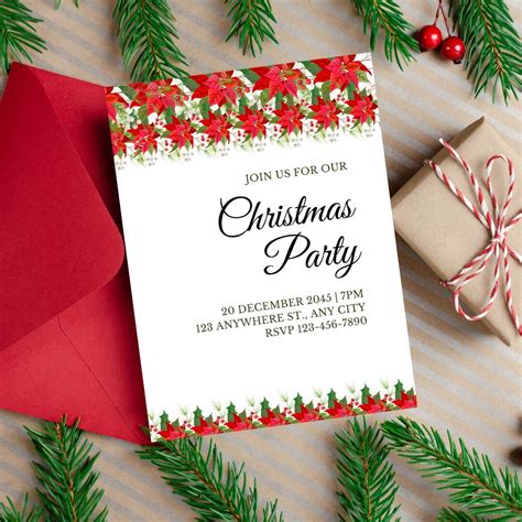 Editable Christmas Party Invitation, Christmas Cards 2023, Walgreens ...