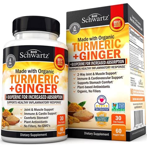 Turmeric + Ginger Capsules | BioSchwartz