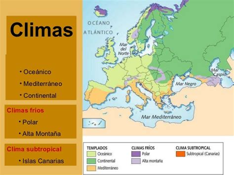 ¡Los climas de Europa!