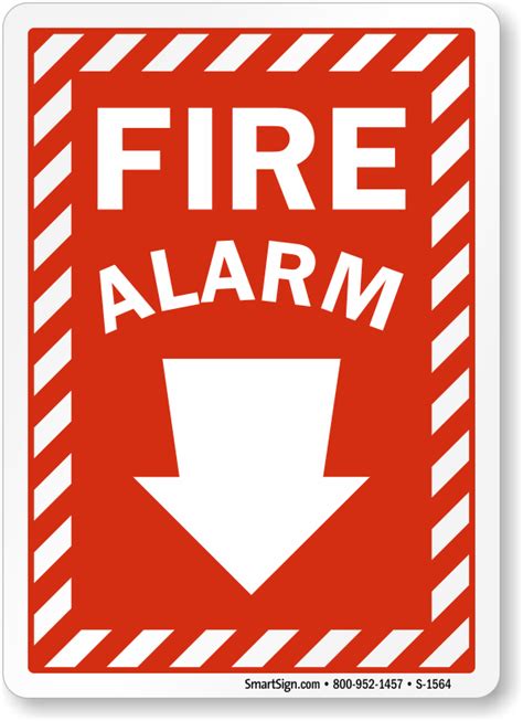 Fire Alarm Safety Sign